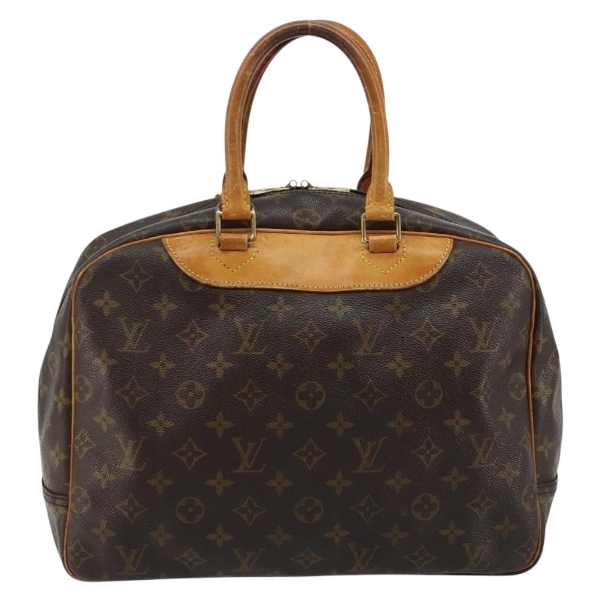 LOUIS VUITTON Monogram Deauville Hand Bag M47270 LV Auth ka4284