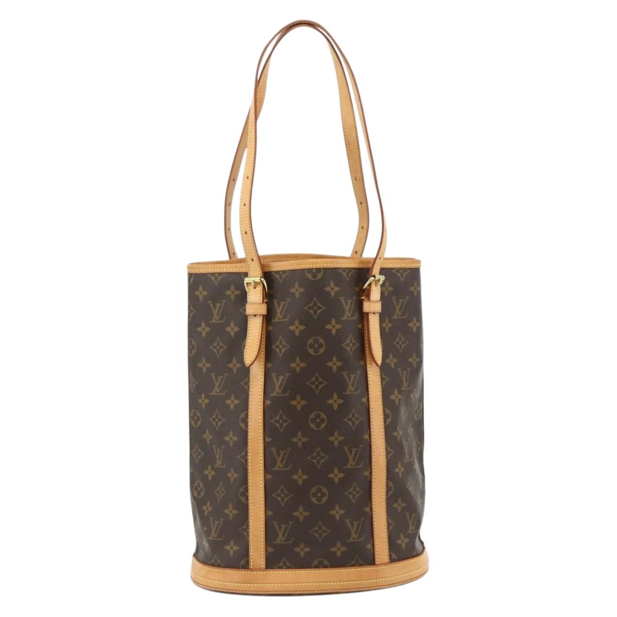 LOUIS VUITTON Monogram Bucket GM Shoulder Bag M42236 LV Auth ka4290