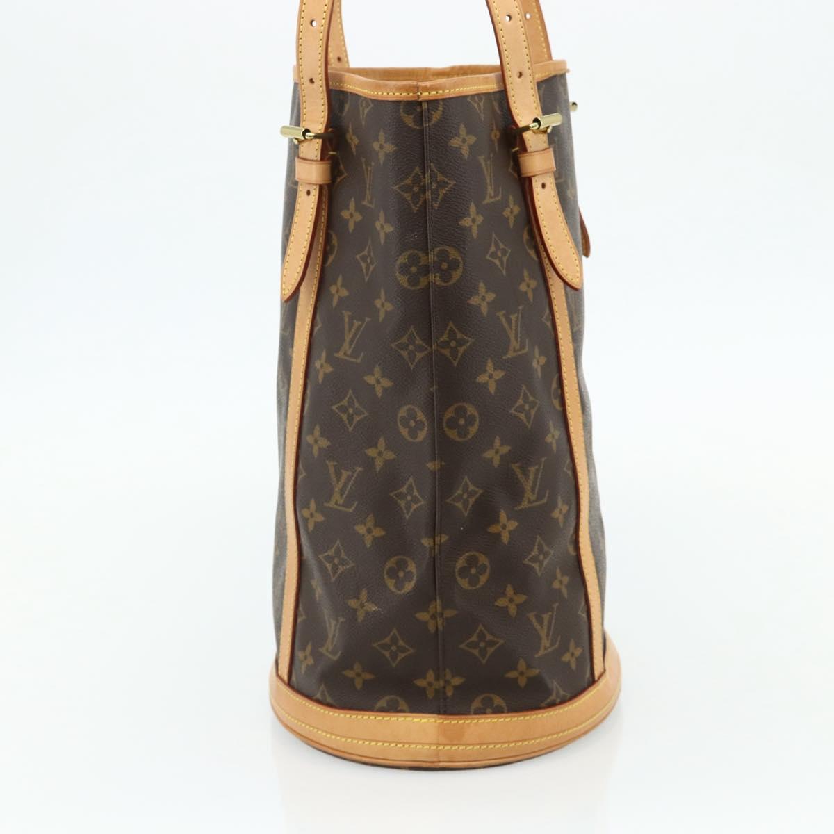LOUIS VUITTON Monogram Bucket GM Shoulder Bag M42236 LV Auth ka4290