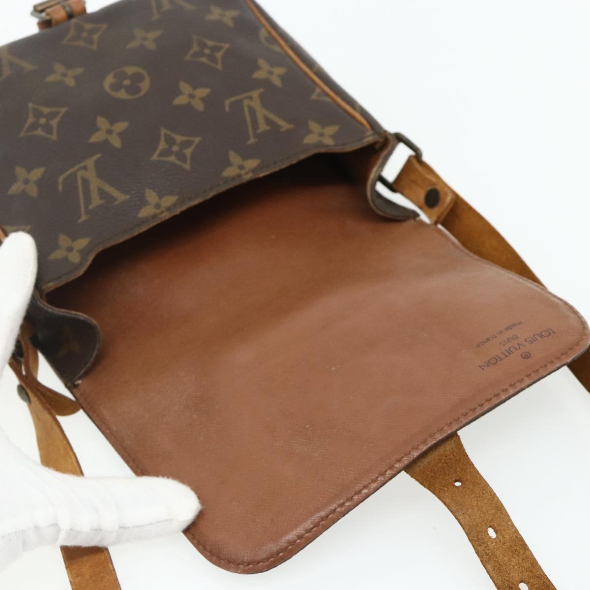 LOUIS VUITTON Monogram Cartouchiere PM Shoulder Bag M51254 LV Auth ka4293