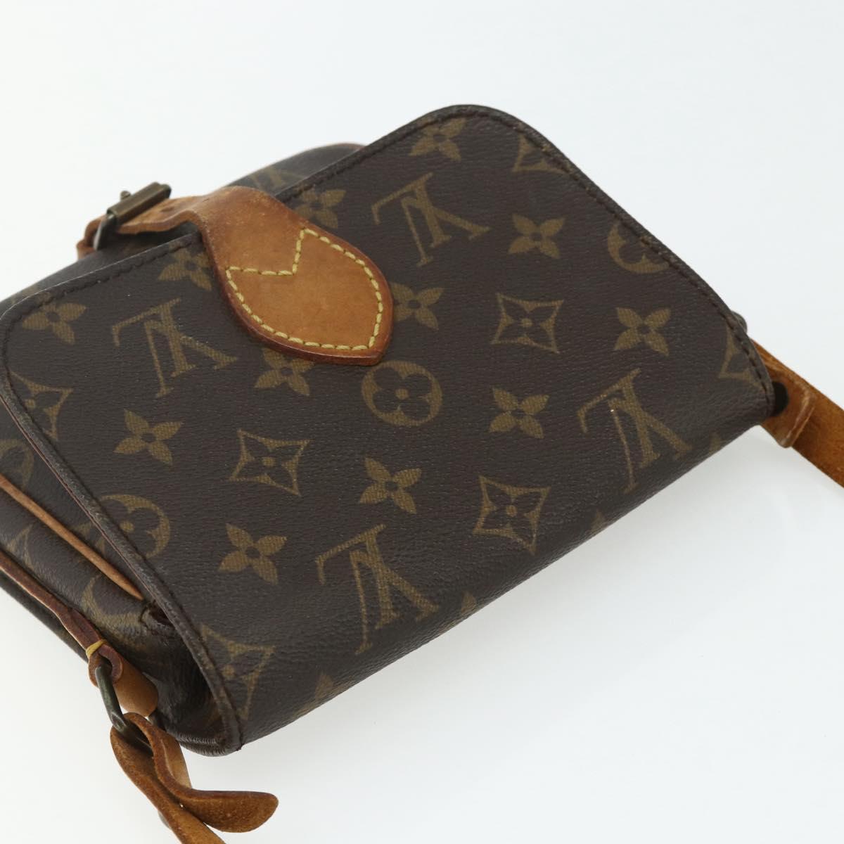 LOUIS VUITTON Monogram Cartouchiere PM Shoulder Bag M51254 LV Auth ka4293