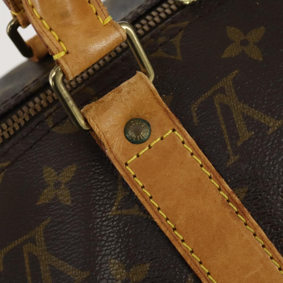 LOUIS VUITTON Monogram Keepall Bandouliere 50 Boston Bag M41416 LV Auth ka430