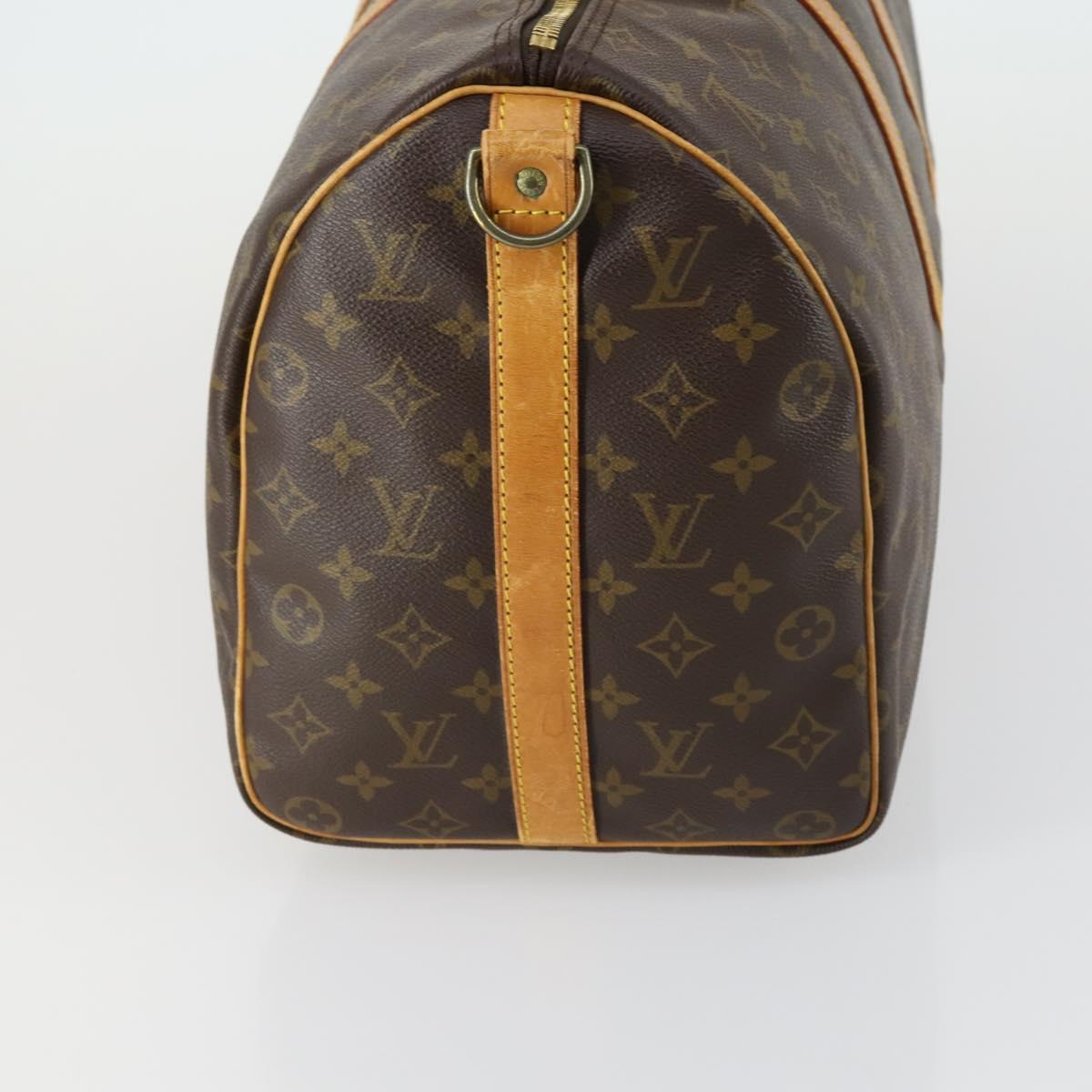 LOUIS VUITTON Monogram Keepall Bandouliere 45 Boston Bag M41418 LV Auth ka431