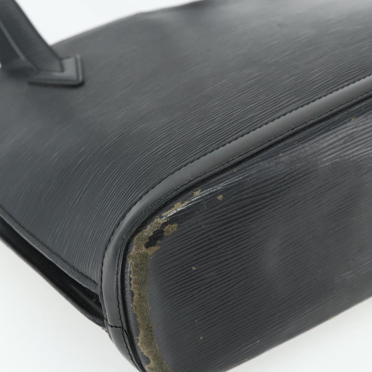 LOUIS VUITTON Epi Lussac Shoulder Bag Black M52282 LV Auth ka4310