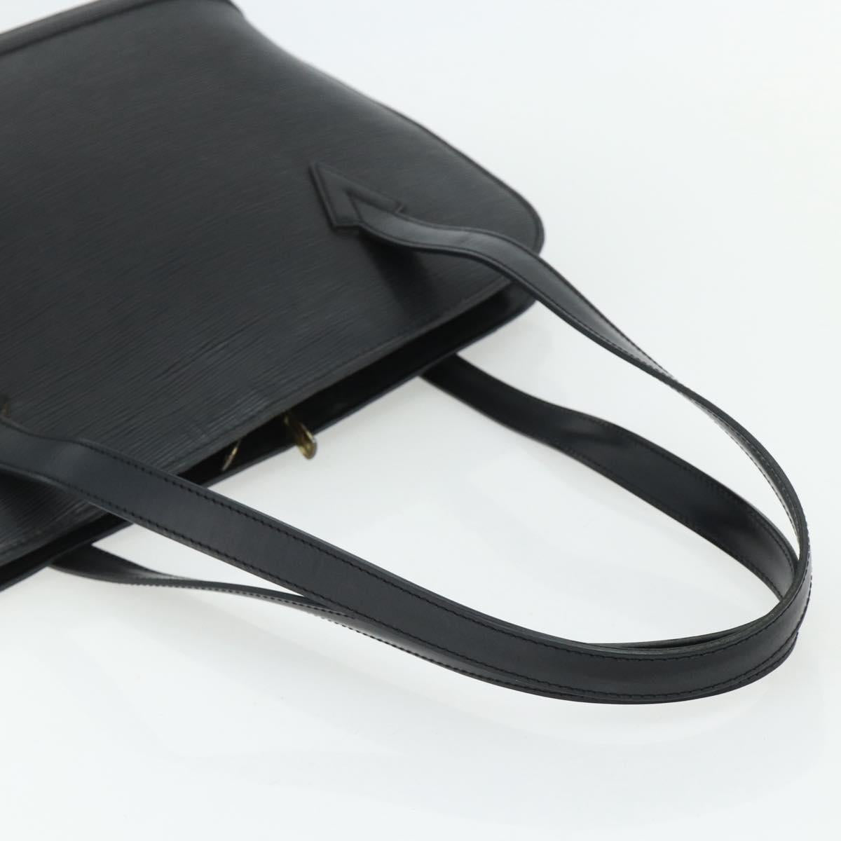 LOUIS VUITTON Epi Lussac Shoulder Bag Black M52282 LV Auth ka4310