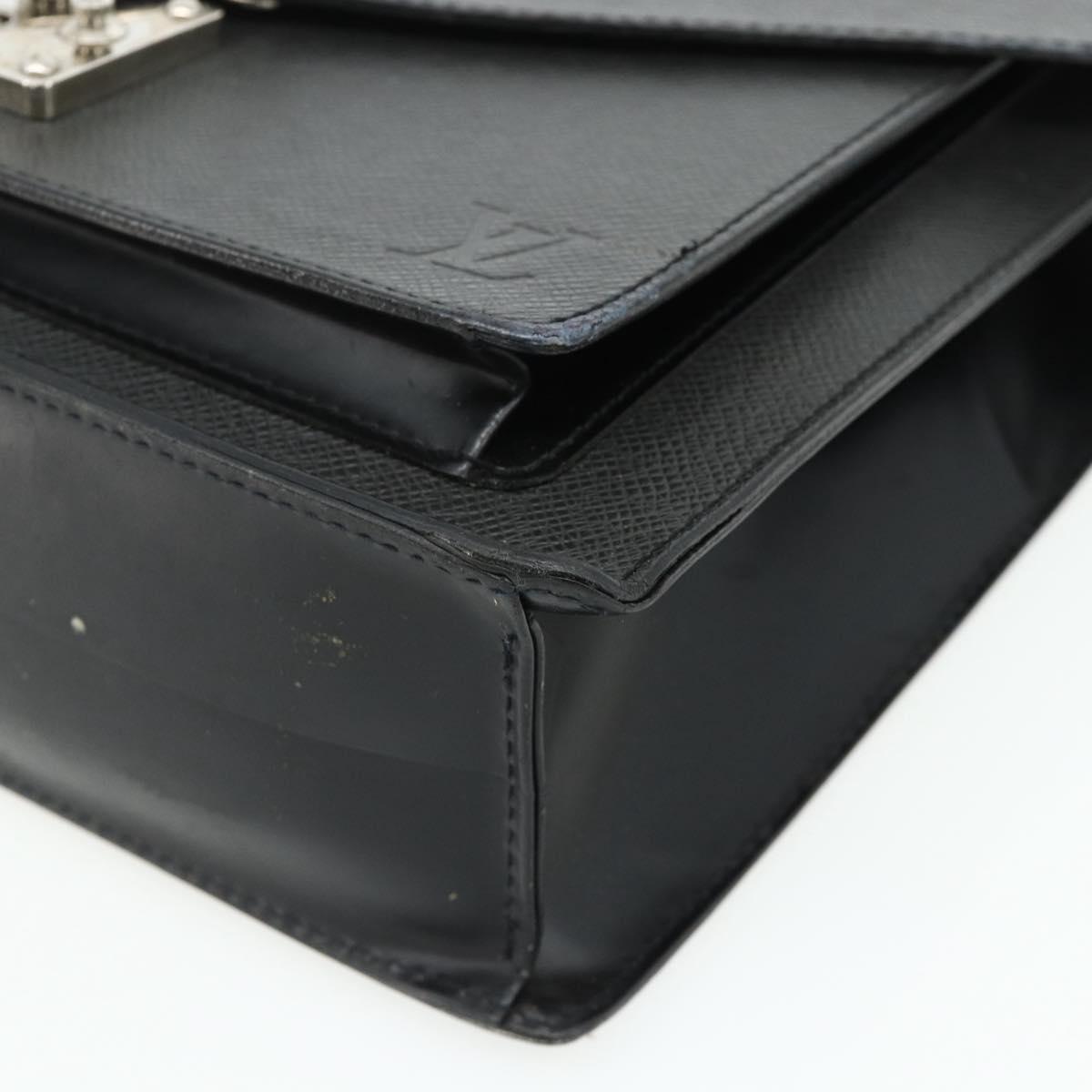 LOUIS VUITTON Taiga Monceau 28 Hand Bag SPO 2way Ardoise M32002 LV Auth ka4313