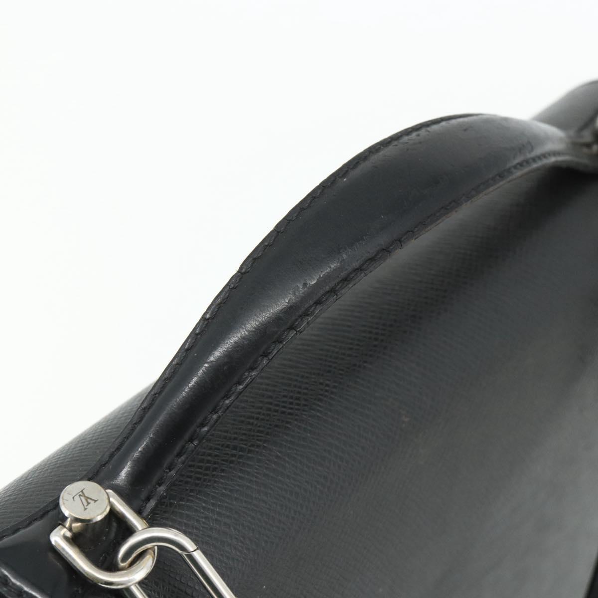 LOUIS VUITTON Taiga Monceau 28 Hand Bag SPO 2way Ardoise M32002 LV Auth ka4313