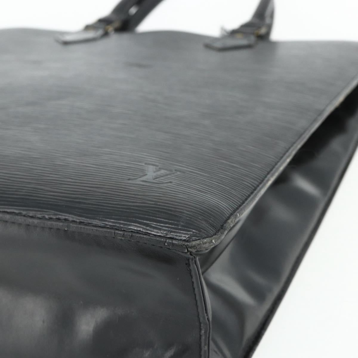 LOUIS VUITTON Epi Sac Plat Hand Bag Black M59082 LV Auth ka4319