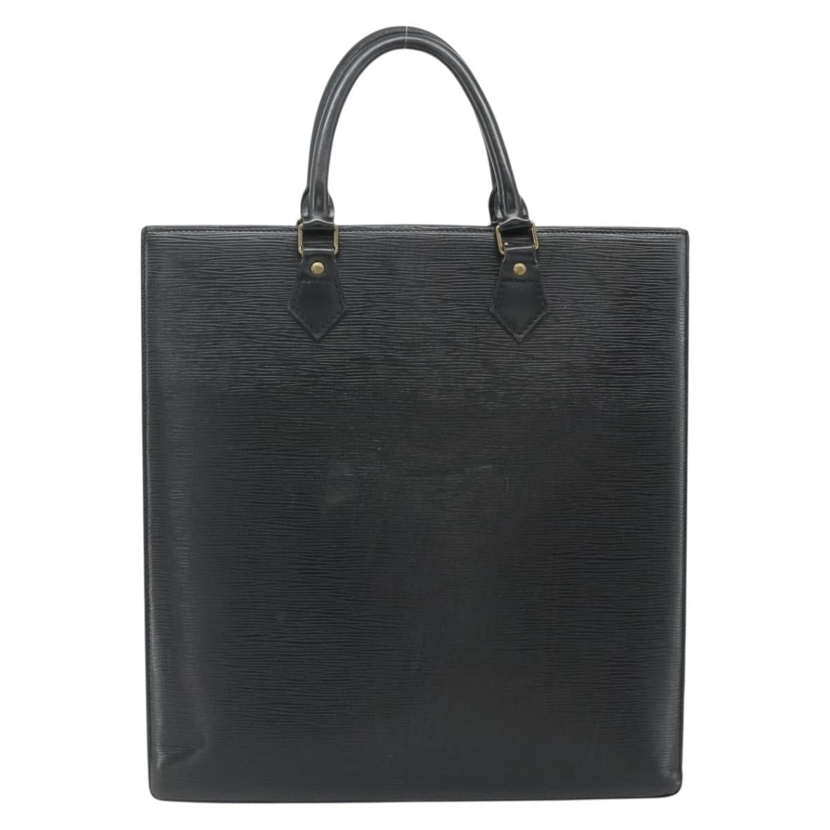 LOUIS VUITTON Epi Sac Plat Hand Bag Black M59082 LV Auth ka4319