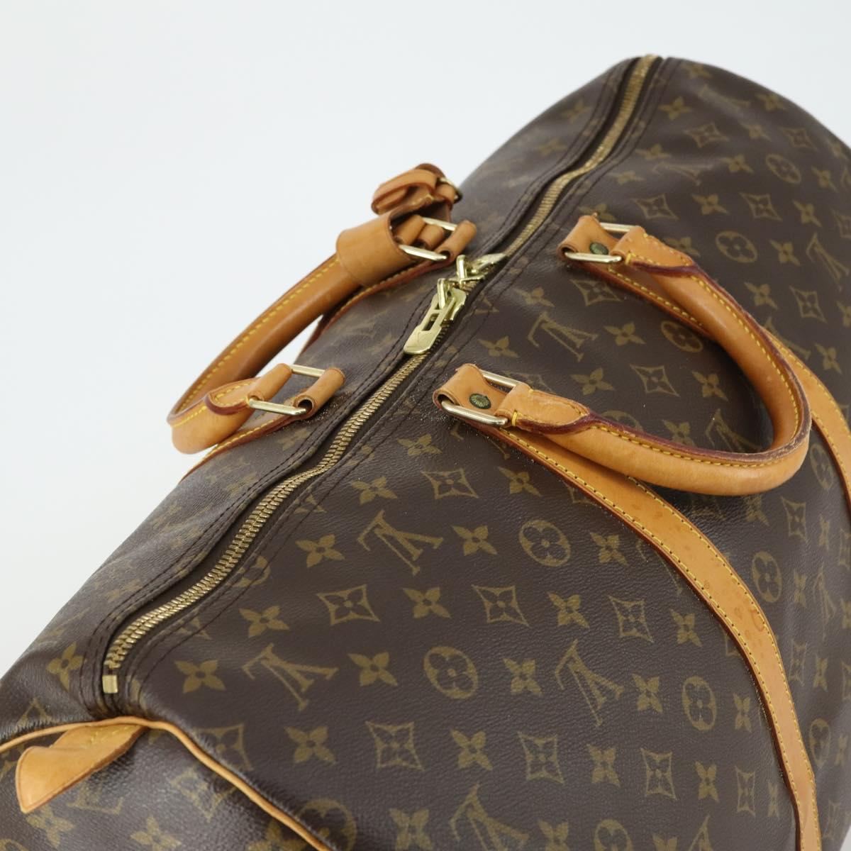LOUIS VUITTON Monogram Keepall 55 Boston Bag M41424 LV Auth ka432
