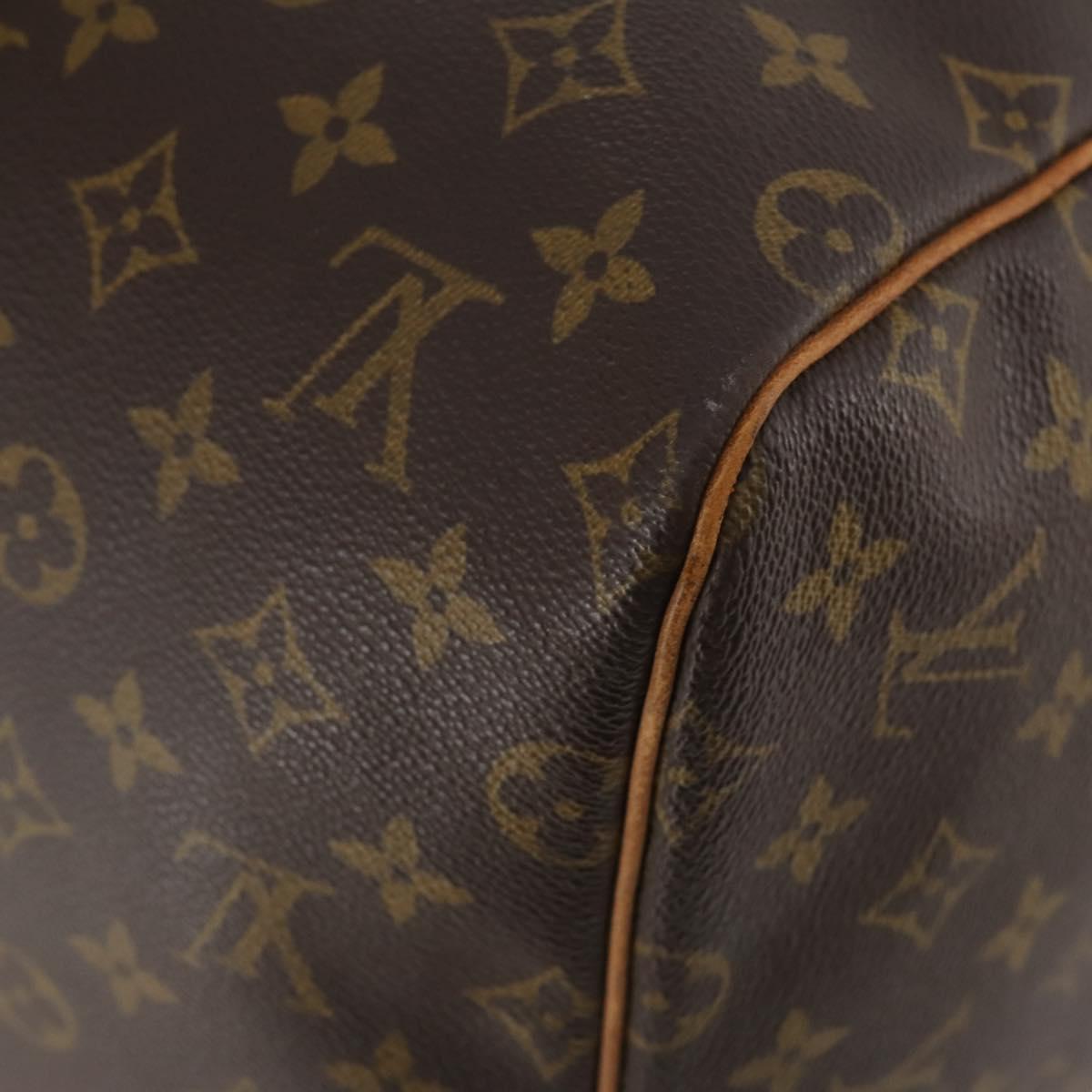 LOUIS VUITTON Monogram Keepall 55 Boston Bag M41424 LV Auth ka4321