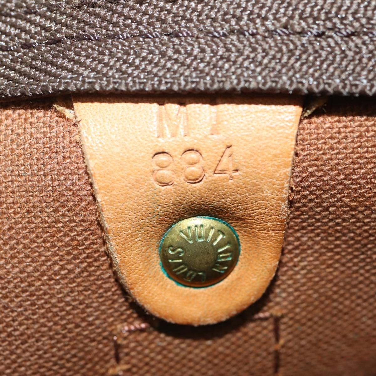 LOUIS VUITTON Monogram Keepall 55 Boston Bag M41424 LV Auth ka4321