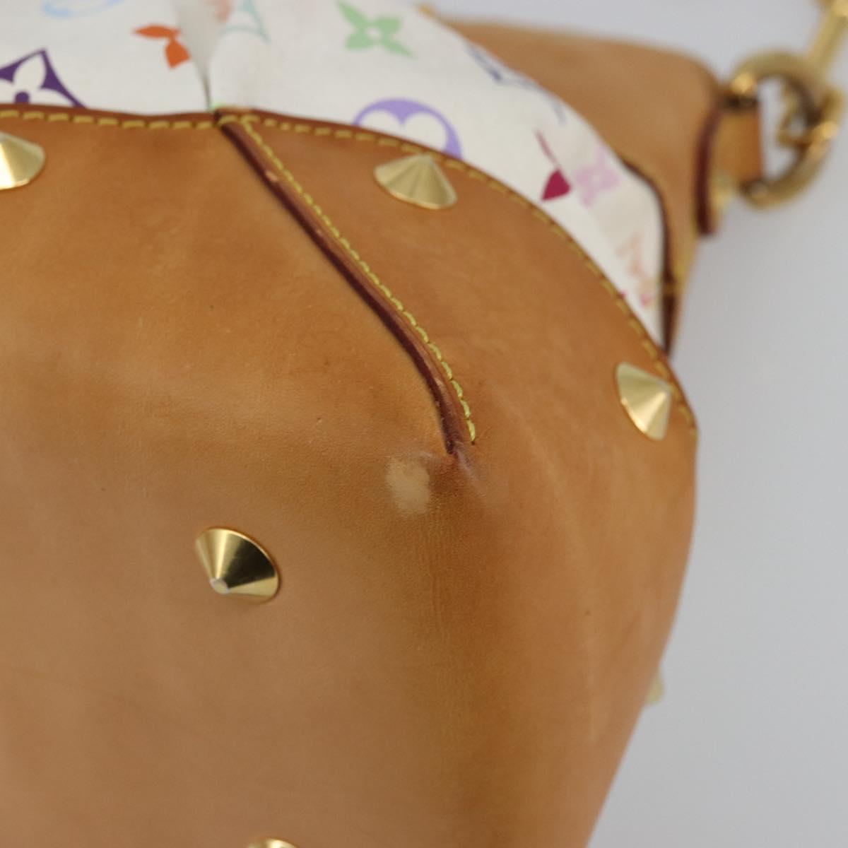 LOUIS VUITTON Monogram Multicolor Judy GM Shoulder Bag White M40253 Auth ka4325V
