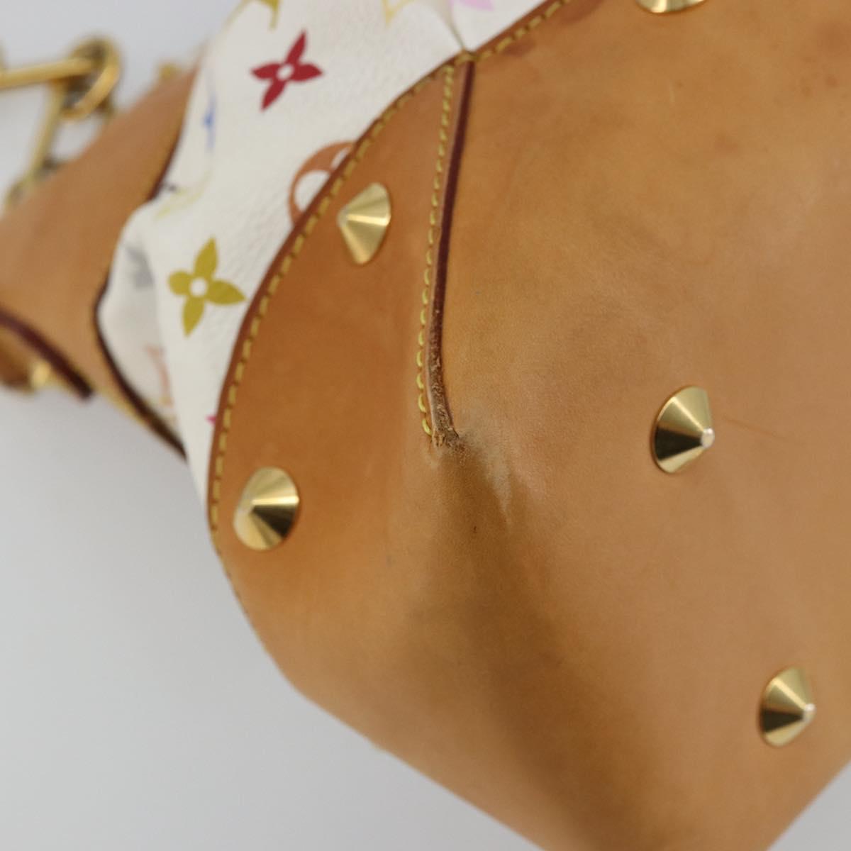 LOUIS VUITTON Monogram Multicolor Judy GM Shoulder Bag White M40253 Auth ka4325V