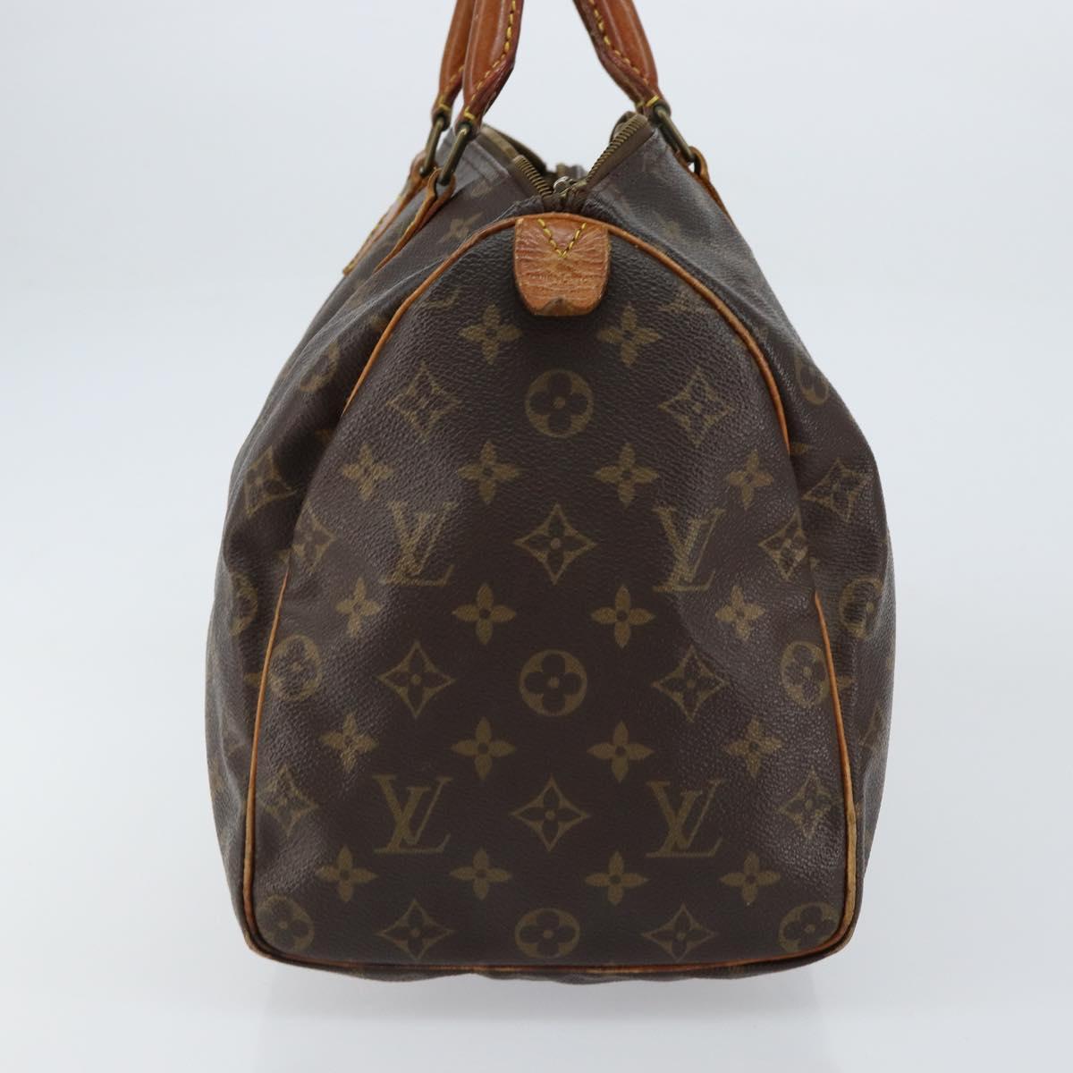 LOUIS VUITTON Monogram Speedy 35 Hand Bag M41524 LV Auth ka433
