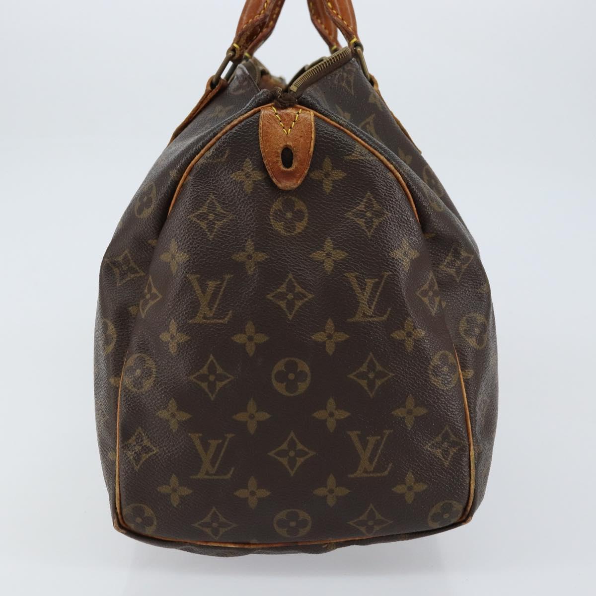 LOUIS VUITTON Monogram Speedy 35 Hand Bag M41524 LV Auth ka433