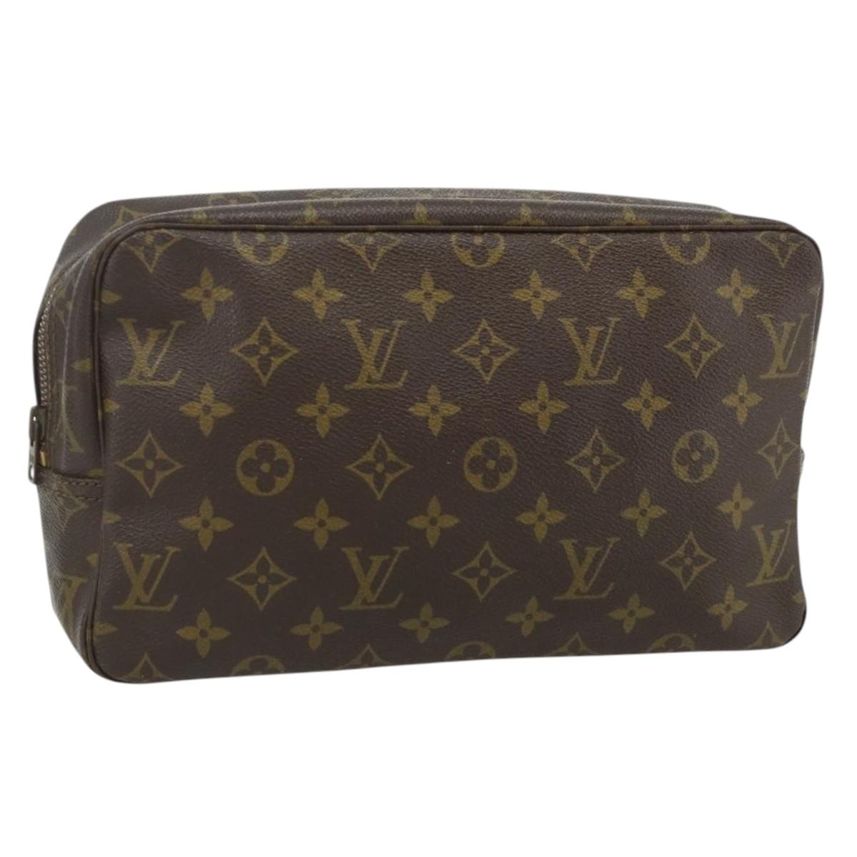 LOUIS VUITTON Monogram Trousse Toilette 28 Clutch Bag M47522 LV Auth ka4332