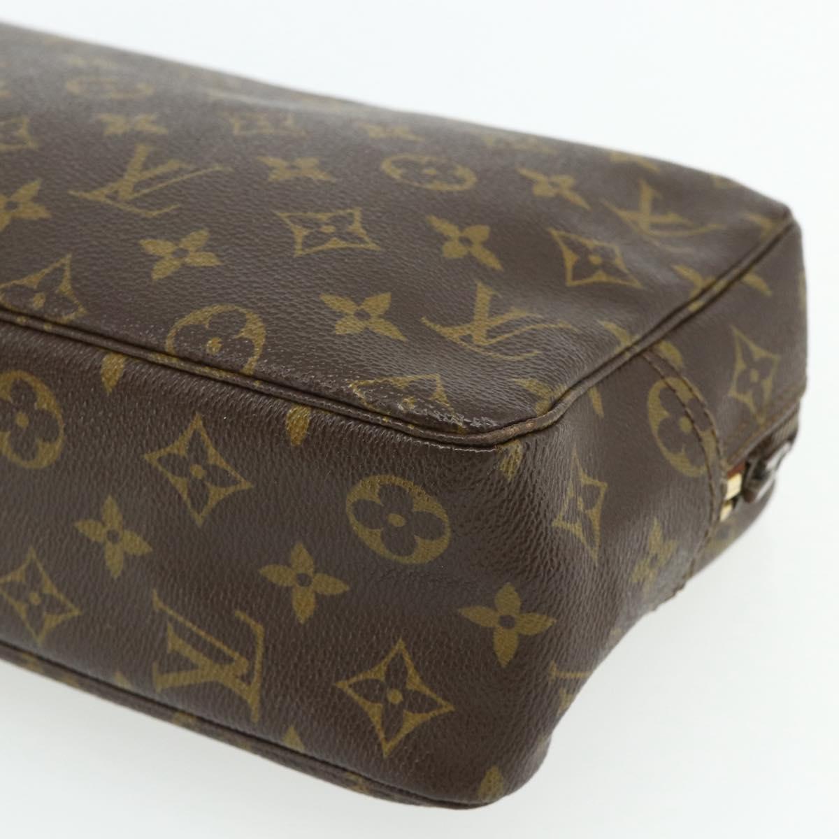 LOUIS VUITTON Monogram Trousse Toilette 28 Clutch Bag M47522 LV Auth ka4332
