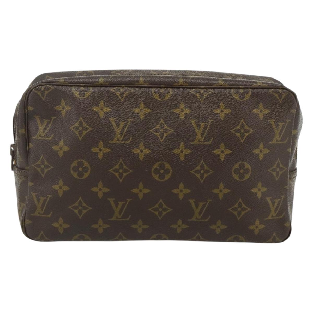LOUIS VUITTON Monogram Trousse Toilette 28 Clutch Bag M47522 LV Auth ka4332