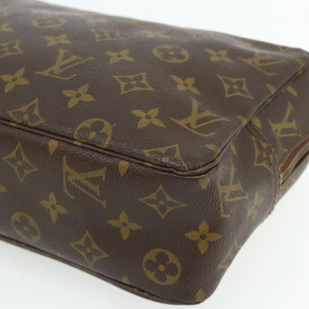LOUIS VUITTON Monogram Trousse Toilette 28 Clutch Bag M47522 LV Auth ka4332