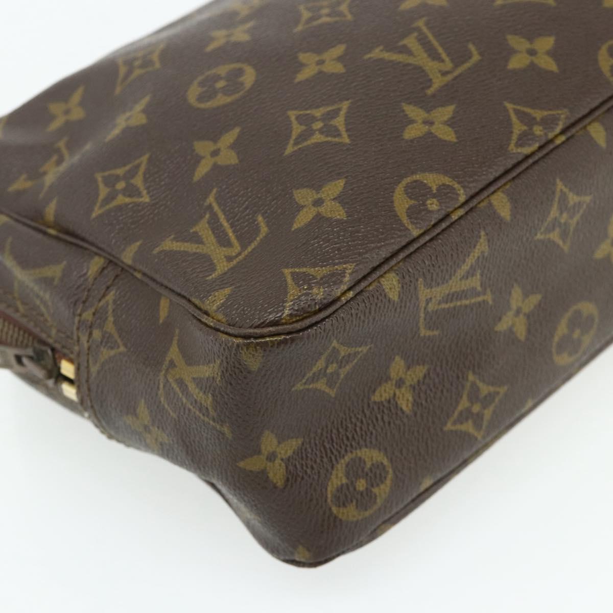 LOUIS VUITTON Monogram Trousse Toilette 28 Clutch Bag M47522 LV Auth ka4332