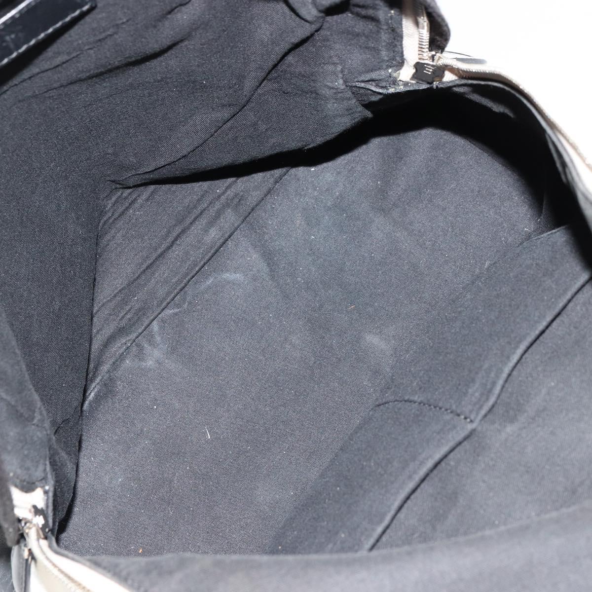 BALENCIAGA Backpack Canvas Black Silver white 409010 Auth ka4340