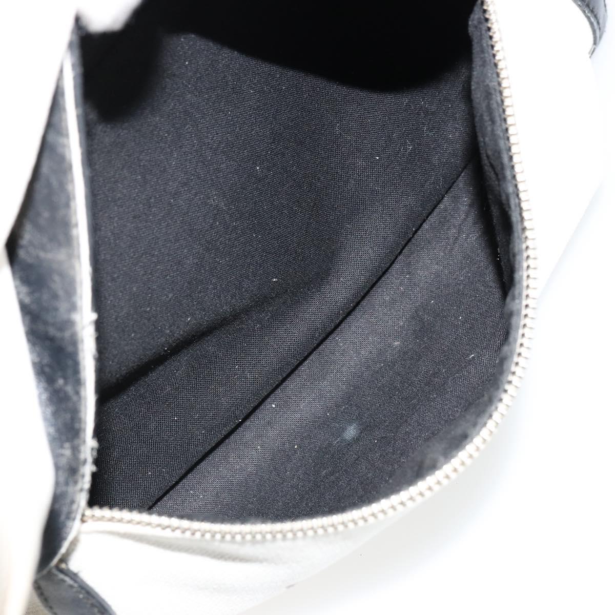 BALENCIAGA Backpack Canvas Black Silver white 409010 Auth ka4340
