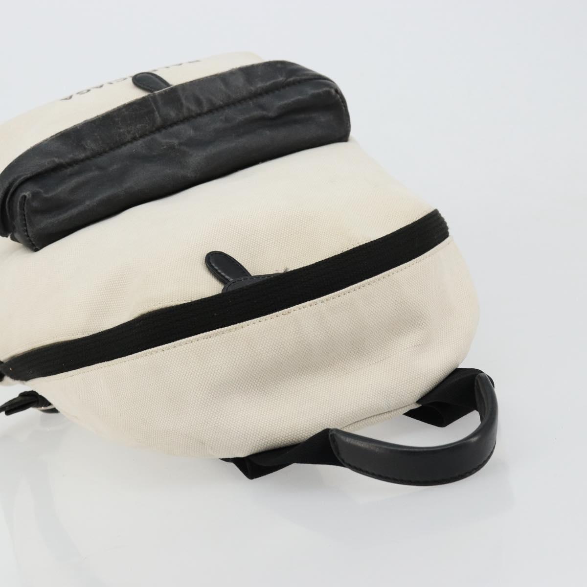 BALENCIAGA Backpack Canvas Black Silver white 409010 Auth ka4340