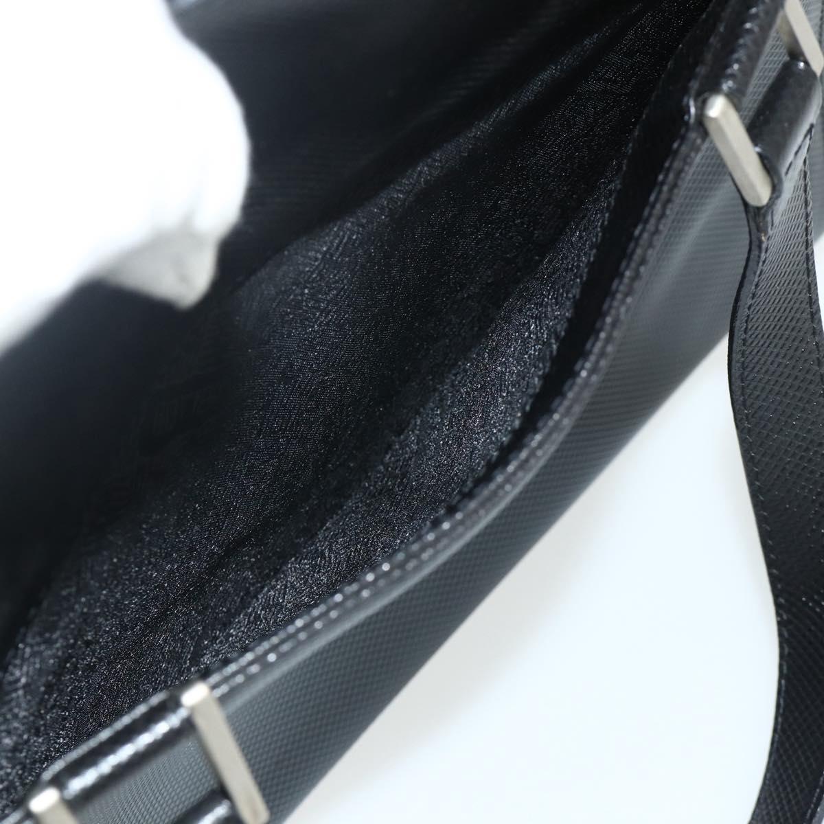 BOTTEGA VENETA Hand Bag Leather Black Silver Auth ka4346