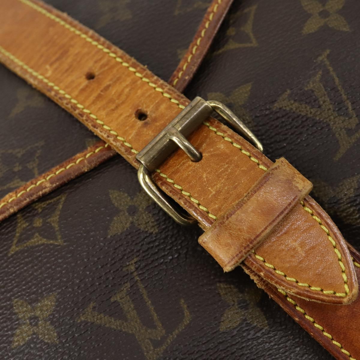 LOUIS VUITTON Monogram Saumur 35 Shoulder Bag M42254 LV Auth ka435