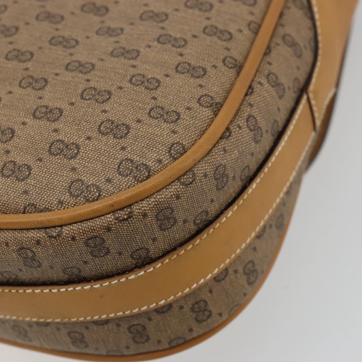 GUCCI Micro GG Supreme Shoulder Bag PVC Beige Gold 001 261 4425 Auth ka4363