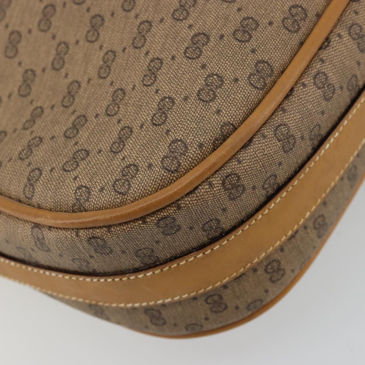 GUCCI Micro GG Supreme Shoulder Bag PVC Beige Gold 001 261 4425 Auth ka4363