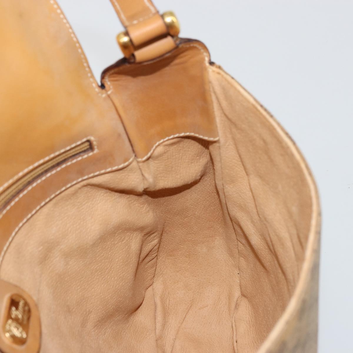 GUCCI Micro GG Supreme Shoulder Bag PVC Beige Gold 001 261 4425 Auth ka4363
