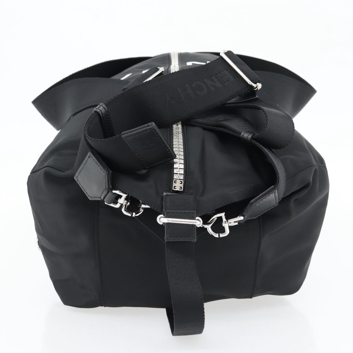 GIVENCHY G Zip Backpack Nylon Black Silver Auth ka4379M