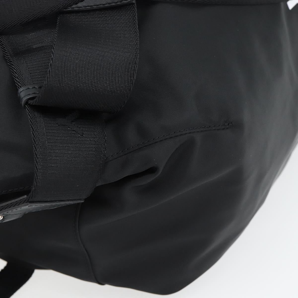 GIVENCHY G Zip Backpack Nylon Black Silver Auth ka4379M