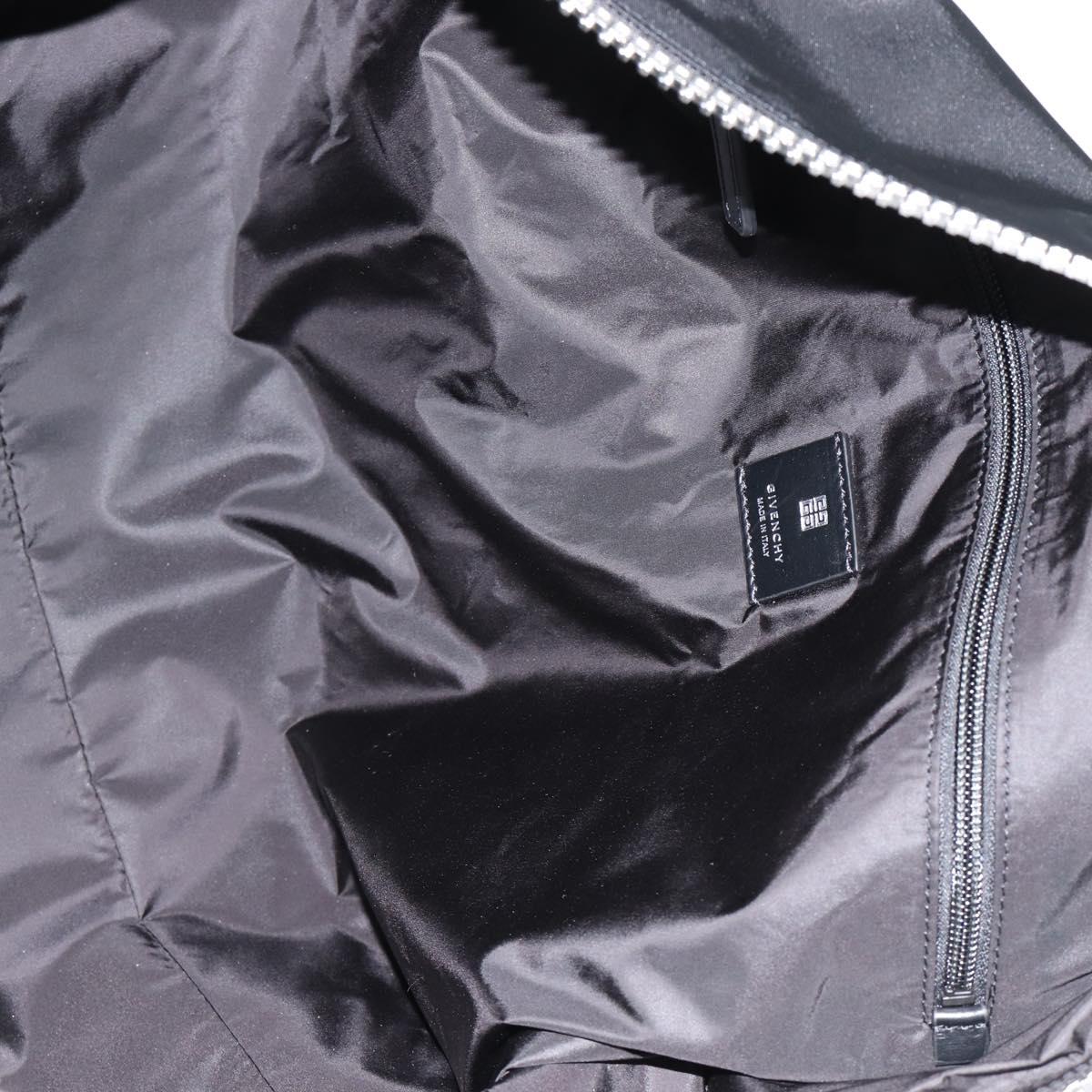 GIVENCHY G Zip Backpack Nylon Black Silver Auth ka4379M