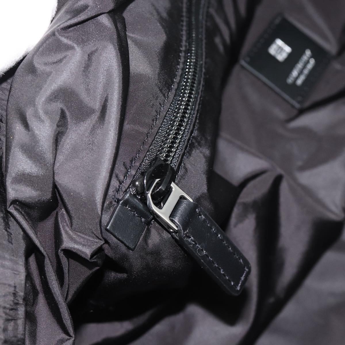 GIVENCHY G Zip Backpack Nylon Black Silver Auth ka4379M