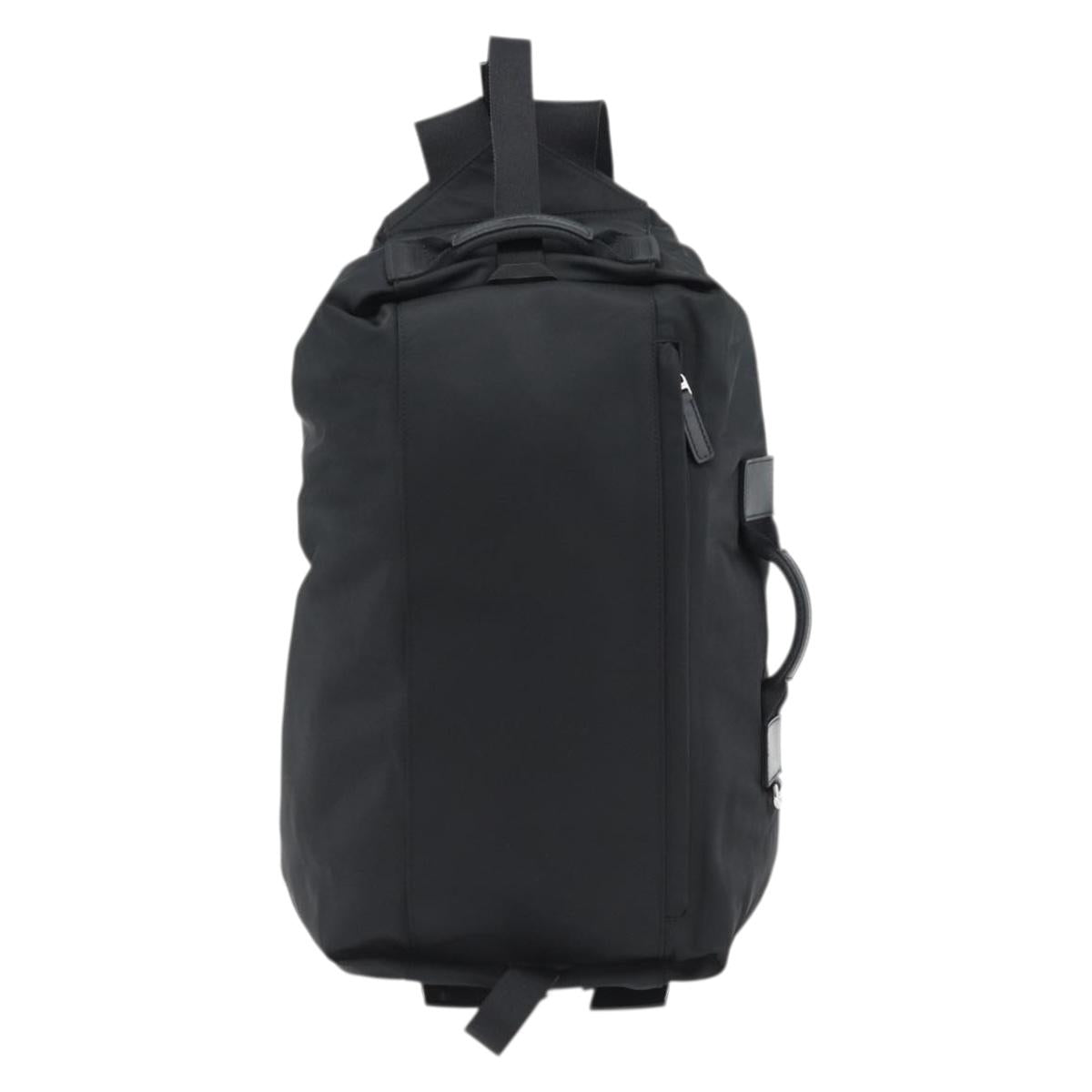 GIVENCHY G Zip Backpack Nylon Black Silver Auth ka4379M