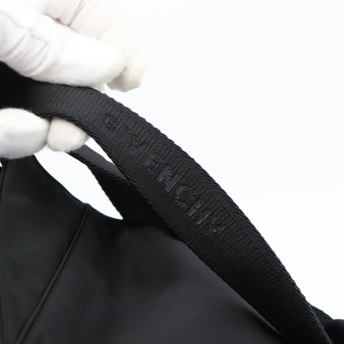 GIVENCHY G Zip Backpack Nylon Black Silver Auth ka4379M