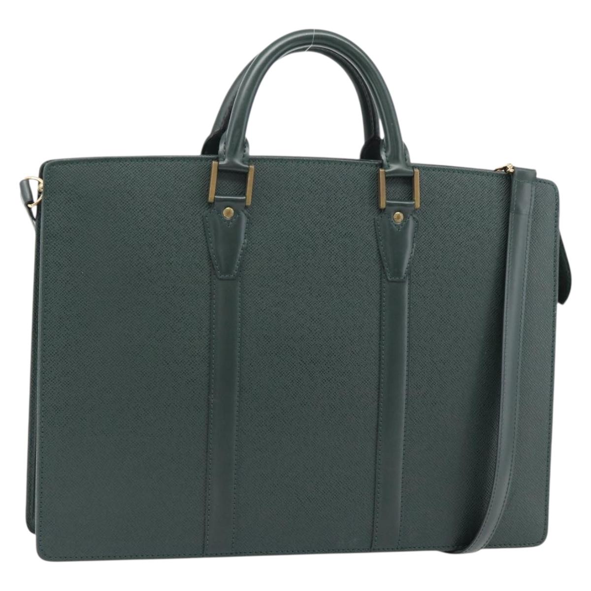 LOUIS VUITTON Taiga Porte Documents Rozan Bag Epicea M30054 LV Auth ka4381