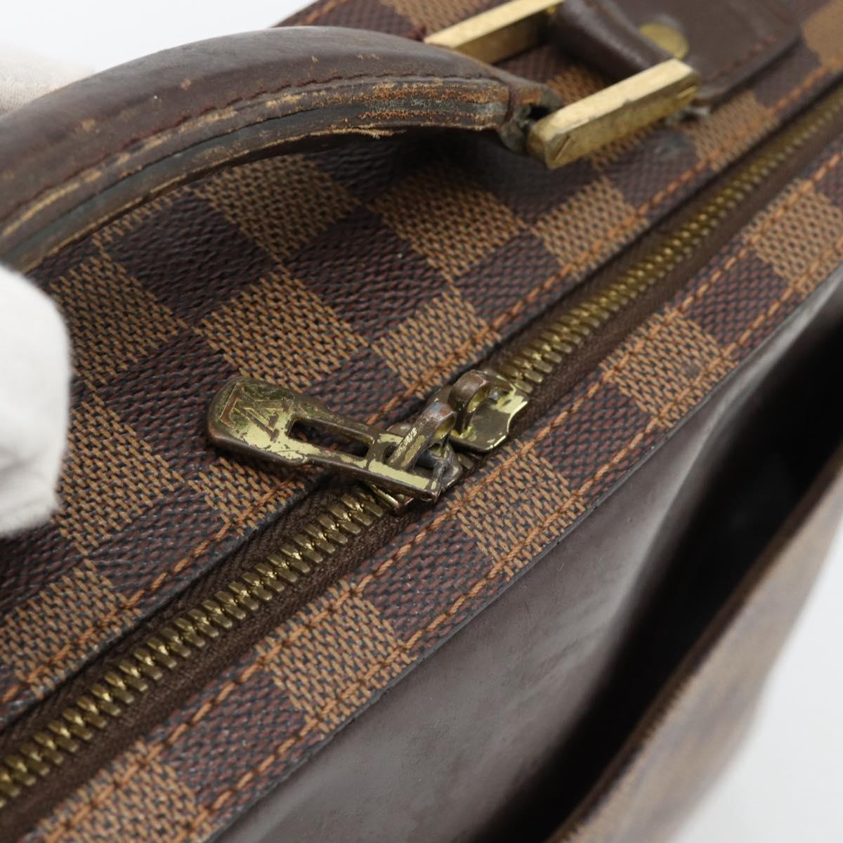 LOUIS VUITTON Damier Ebene Porto Ordinatur Sabana Bag 2way N58020 Auth ka4382