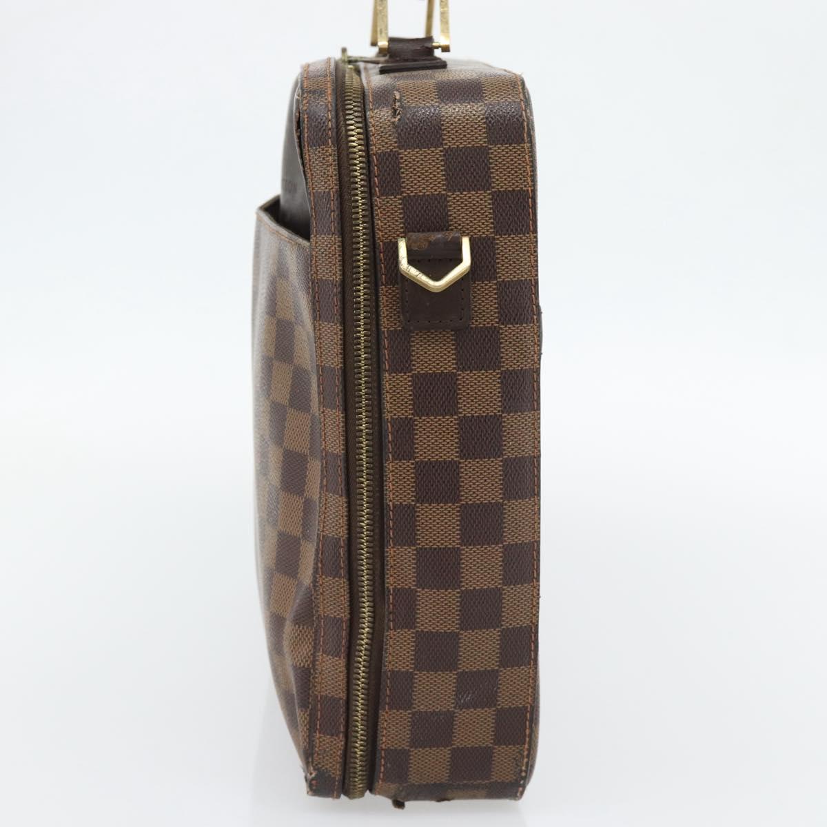 LOUIS VUITTON Damier Ebene Porto Ordinatur Sabana Bag 2way N58020 Auth ka4382