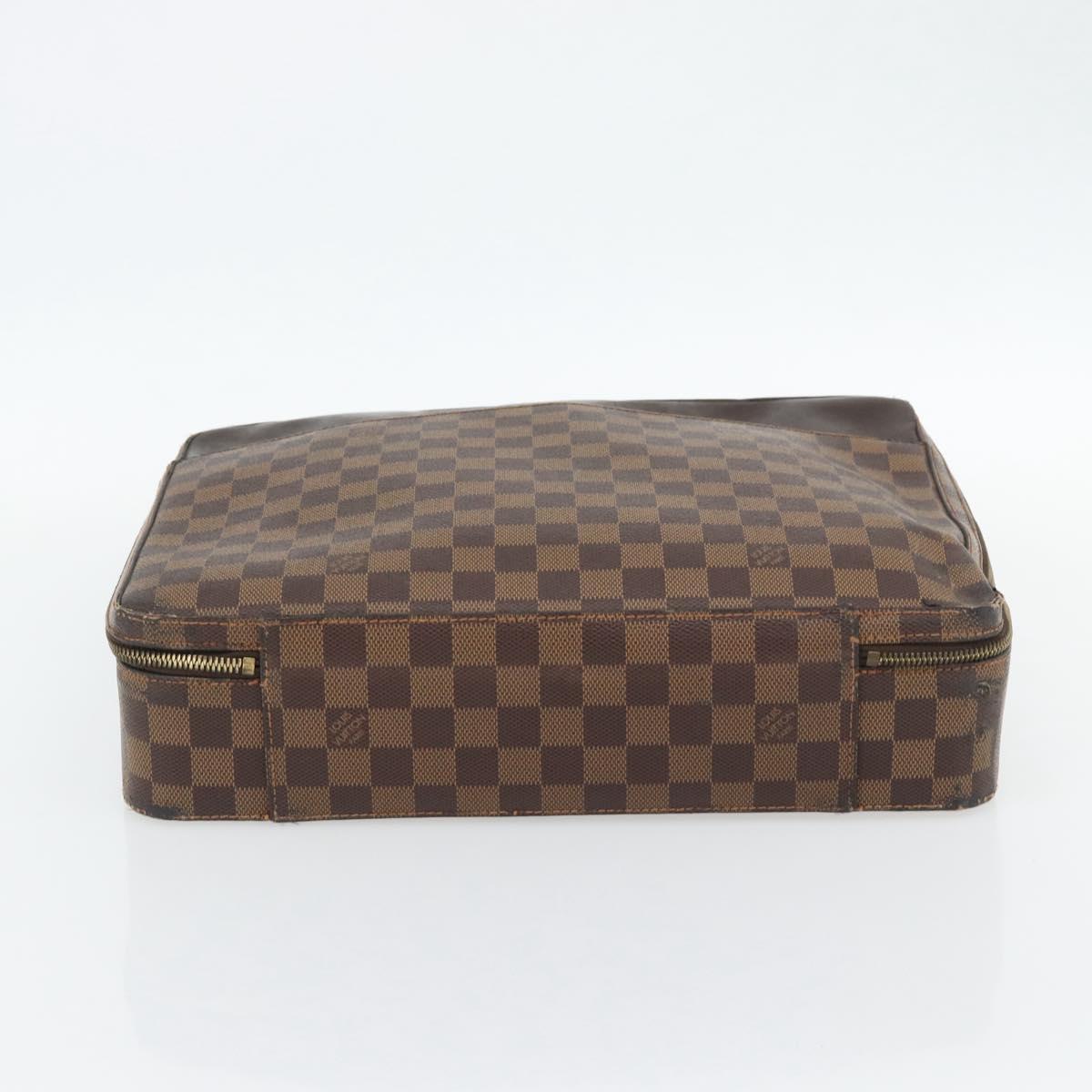 LOUIS VUITTON Damier Ebene Porto Ordinatur Sabana Bag 2way N58020 Auth ka4382