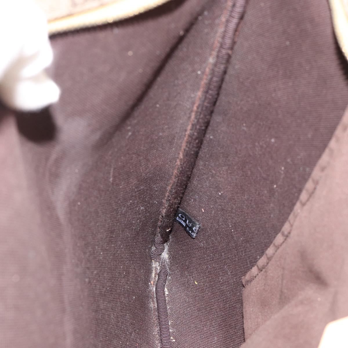 GUCCI GG Supreme Shoulder Bag PVC Beige Gold 201446 Auth ka4386A