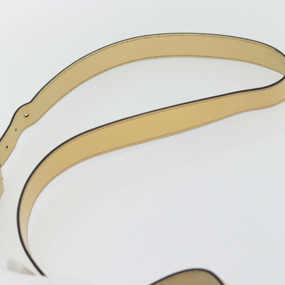 GUCCI GG Supreme Shoulder Bag PVC Beige Gold 201446 Auth ka4386A