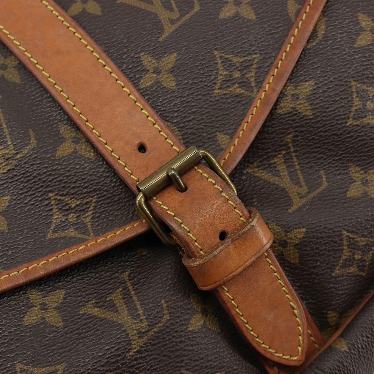 LOUIS VUITTON Monogram Saumur 35 Shoulder Bag M42254 LV Auth ka4390