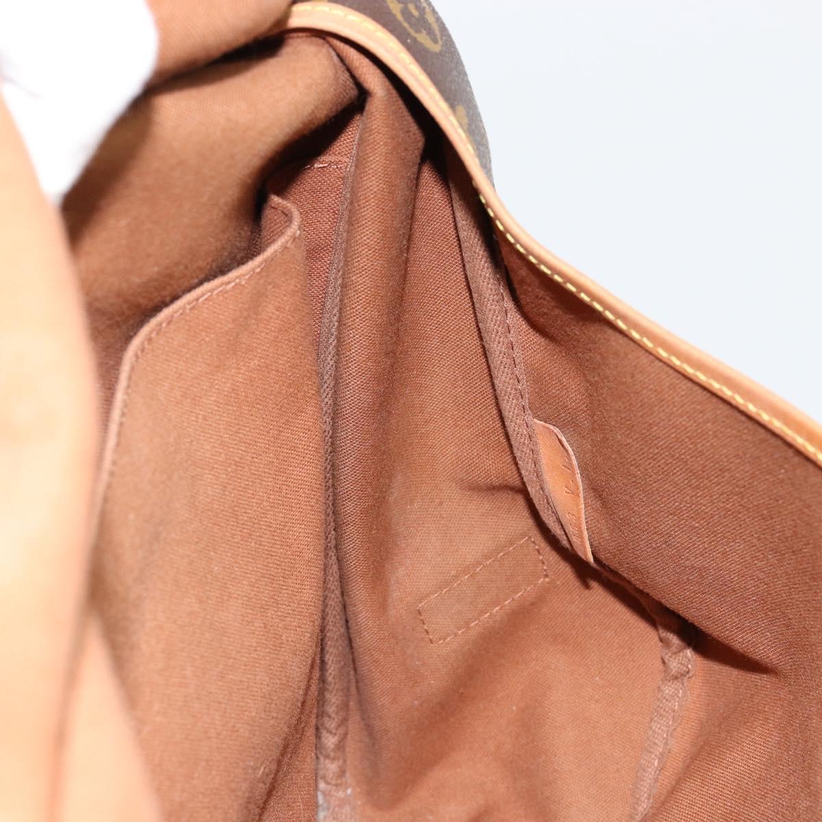 LOUIS VUITTON Monogram Saumur 35 Shoulder Bag M42254 LV Auth ka4390