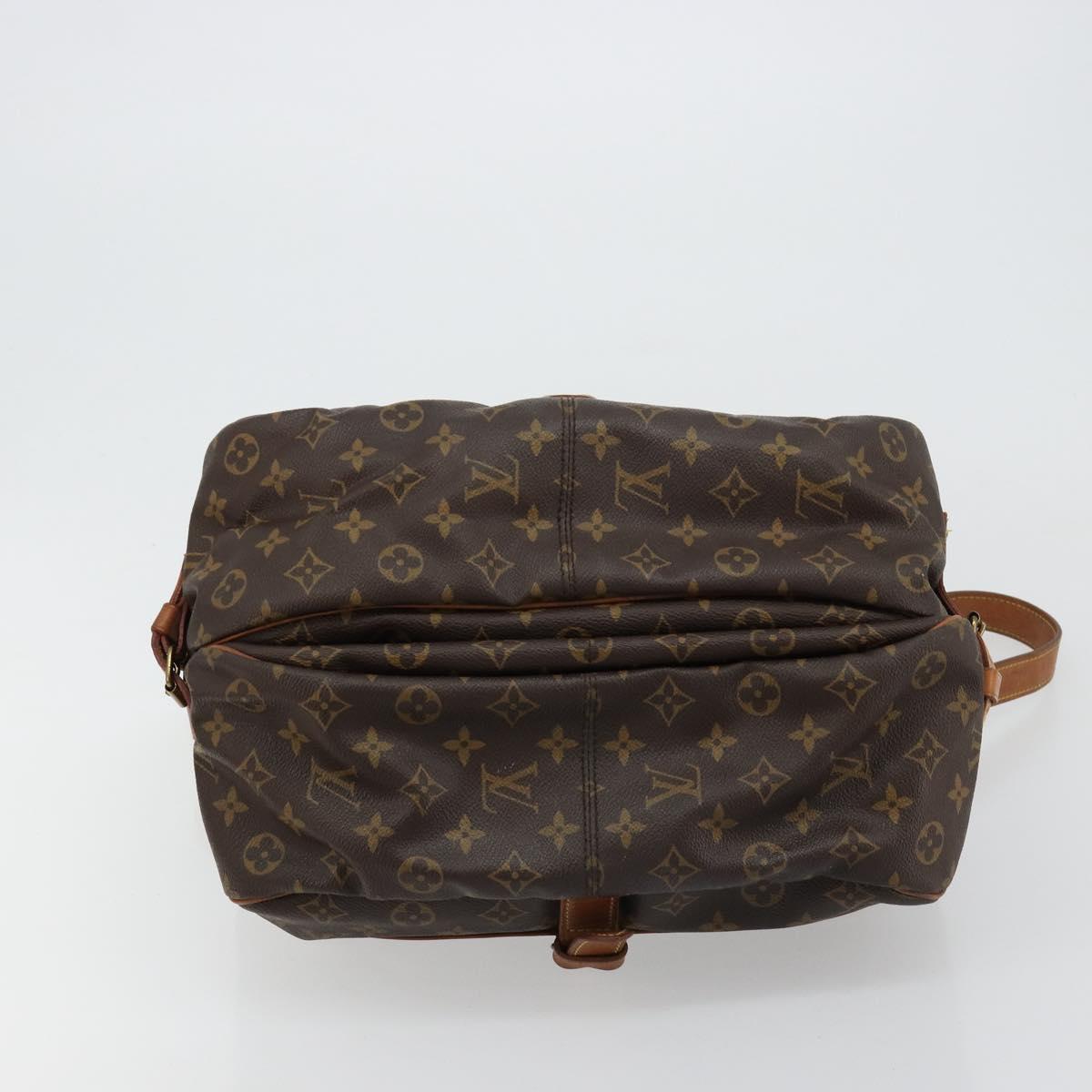 LOUIS VUITTON Monogram Saumur 35 Shoulder Bag M42254 LV Auth ka4390
