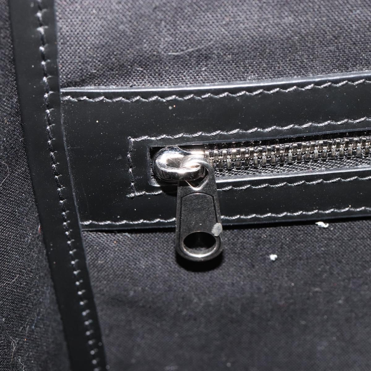 BALENCIAGA Hand Bag Denim 2way Black Silver 671402 Auth ka4398