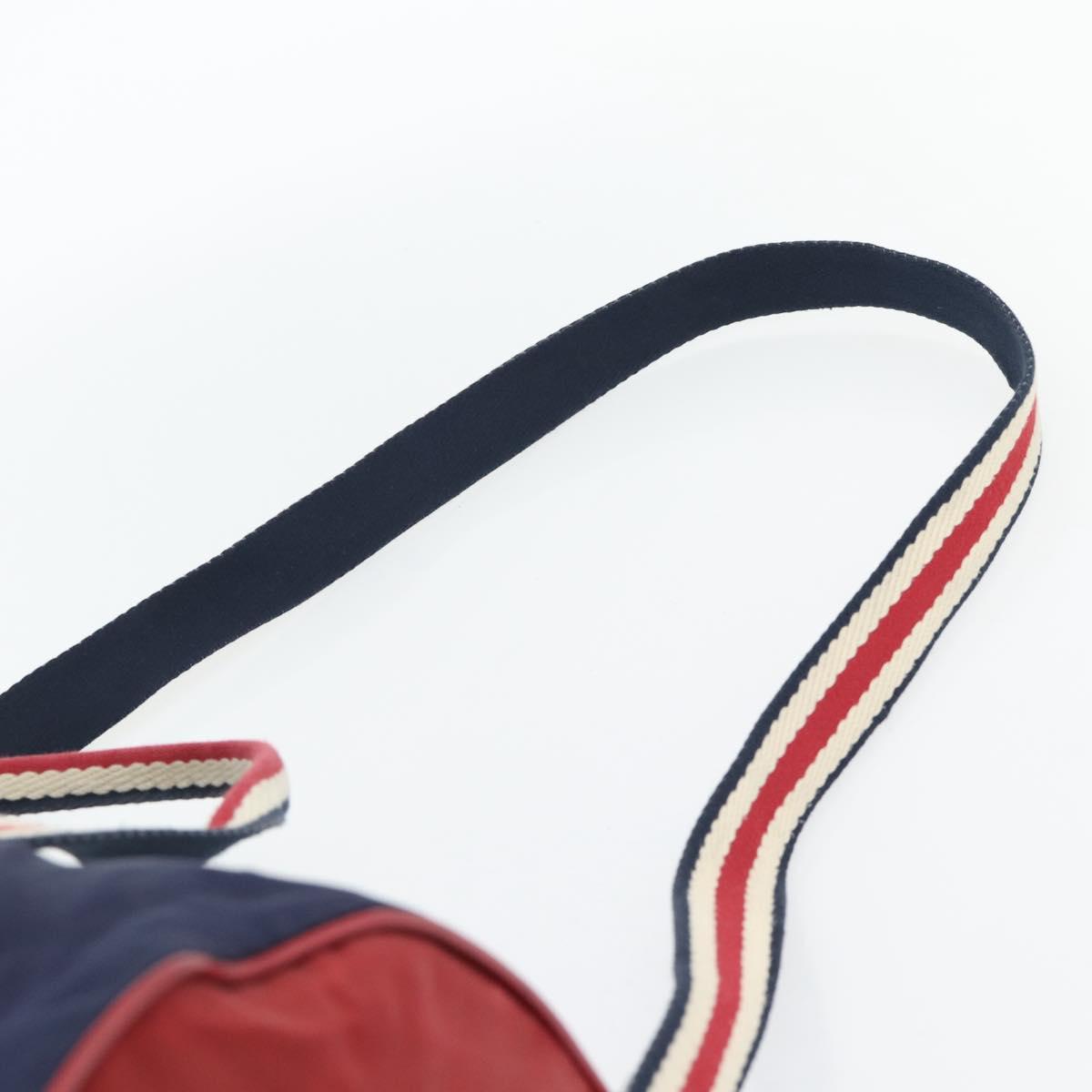 GUCCI Hand Bag Nylon 2way Navy Red 189657 Auth ka4408